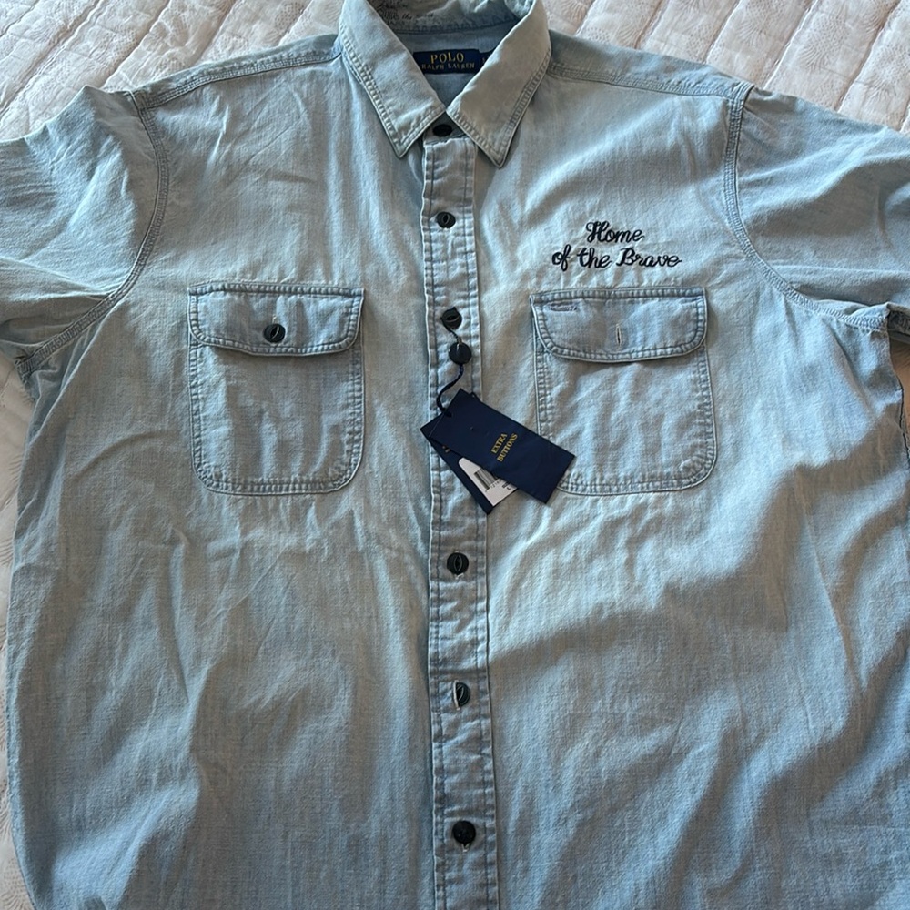 Ralph Lauren 4th of July special edition home of the brave shirt! NWT! Large